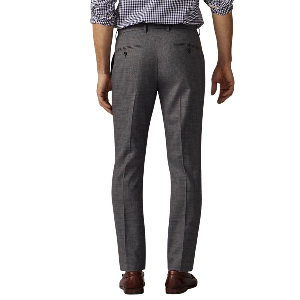 J.Crew NWT Bowery Grey Wool Blend Slacks Dress Pants 40 x 32 Heathered